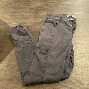 Gray cargo pants